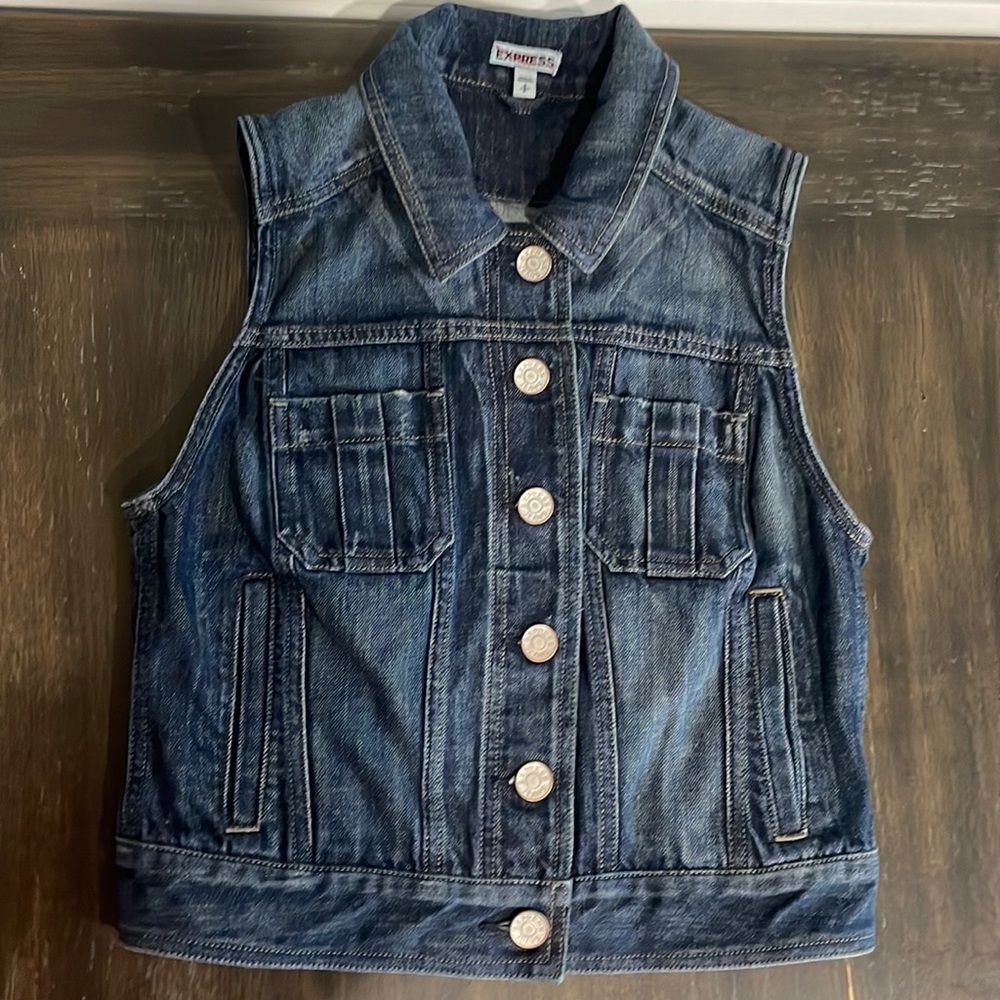 Express Denim vest